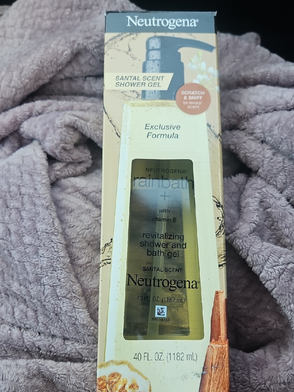 Neutrogena Santal Scent Shower Gel - Beige, Black, Cream